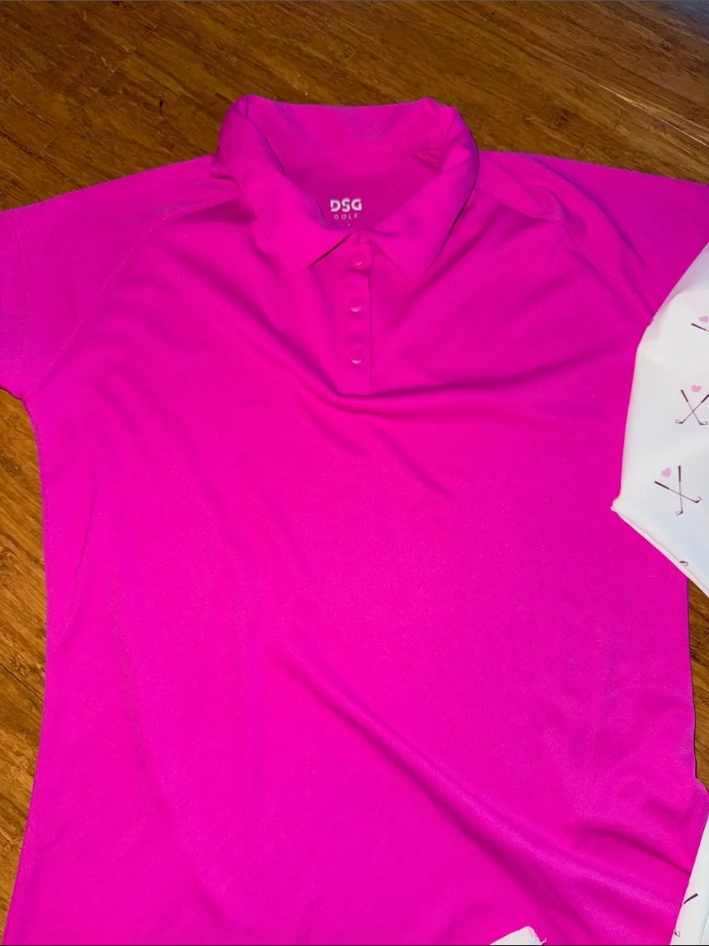 DSG GIRLS GOLF outfit medium polo and skirt and large 1/4 zip NWT